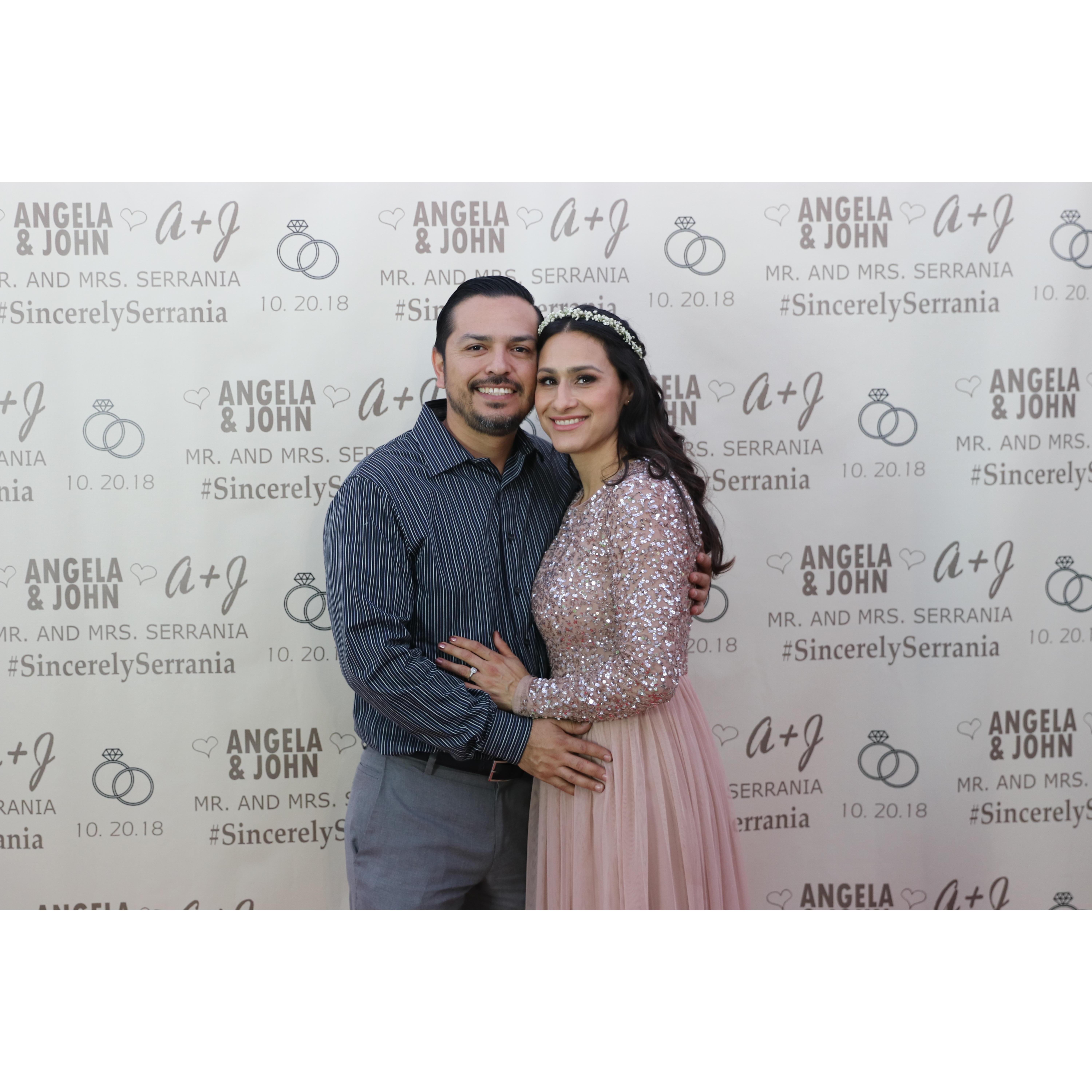 Bridesmaid Adriana Mulero with Fiance, Rogelio Batres