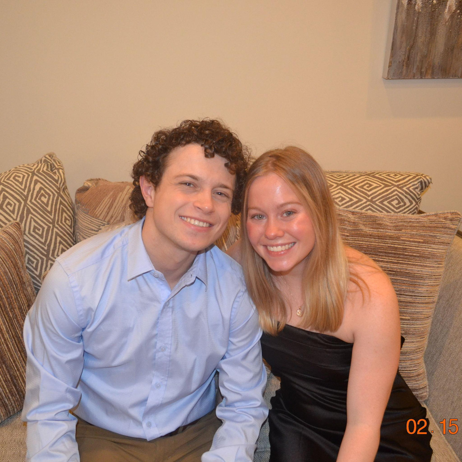 At our friend's engagement party!