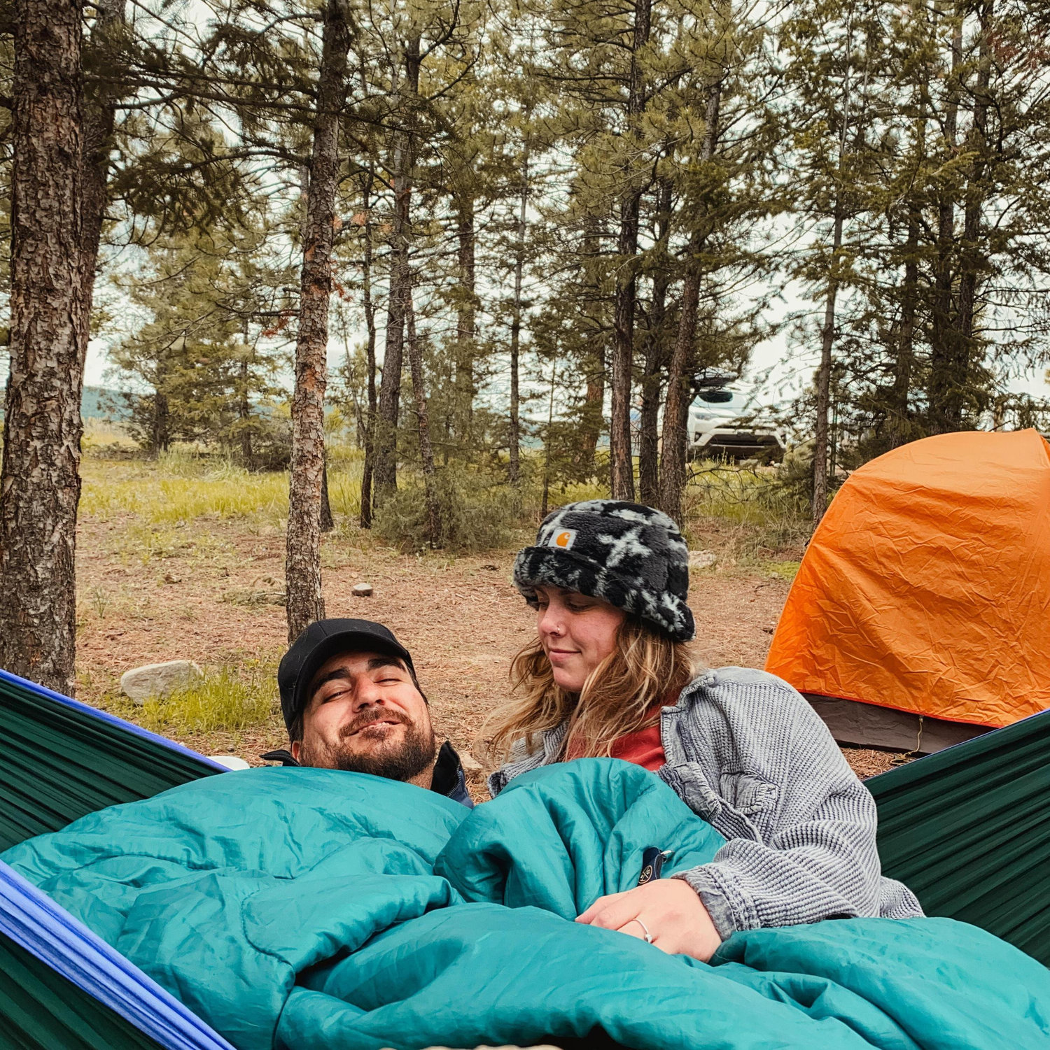 Nobody I'd rather brave the cold, early season, camping trips with