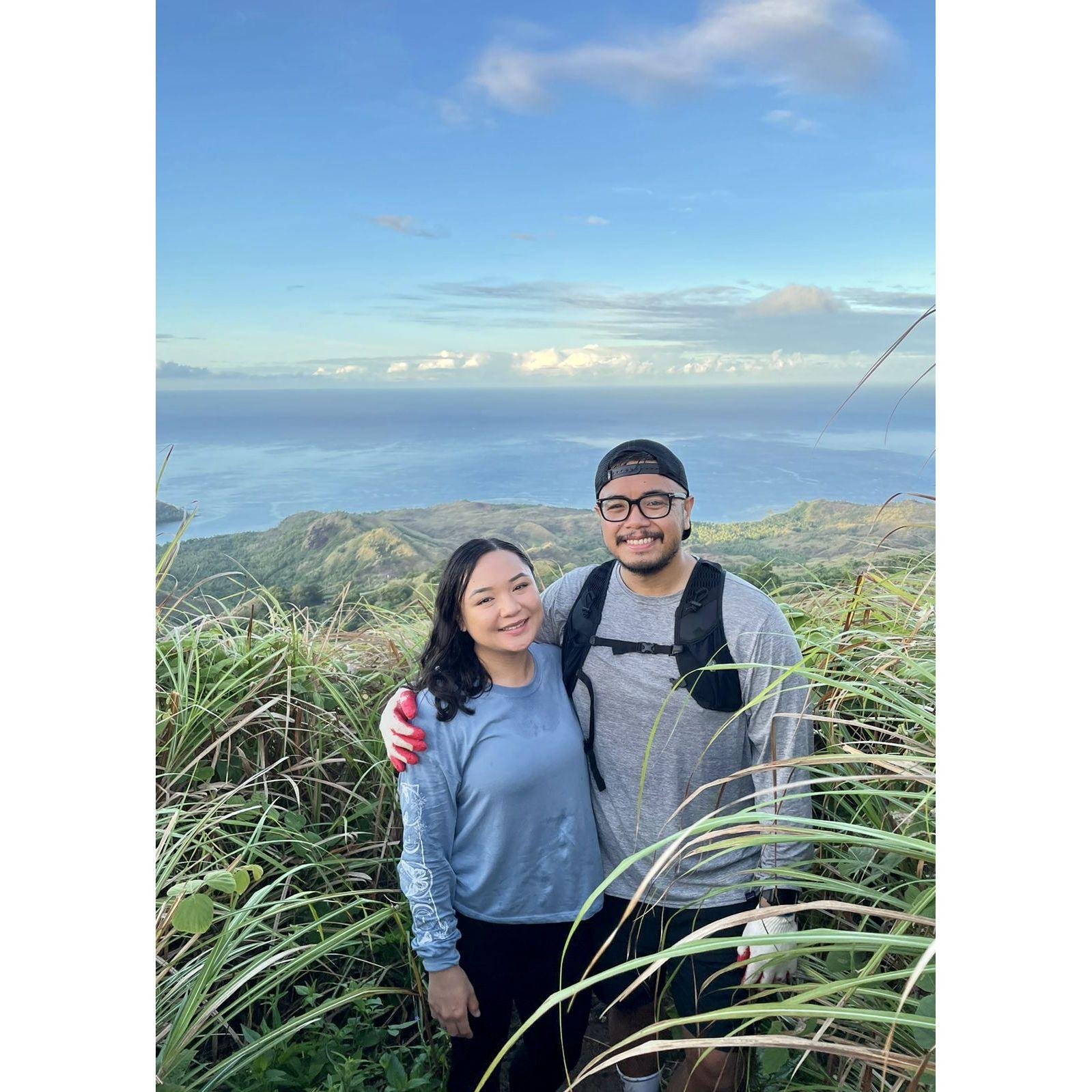 Our first hike to the top of Mount Jumullong Manglo.
