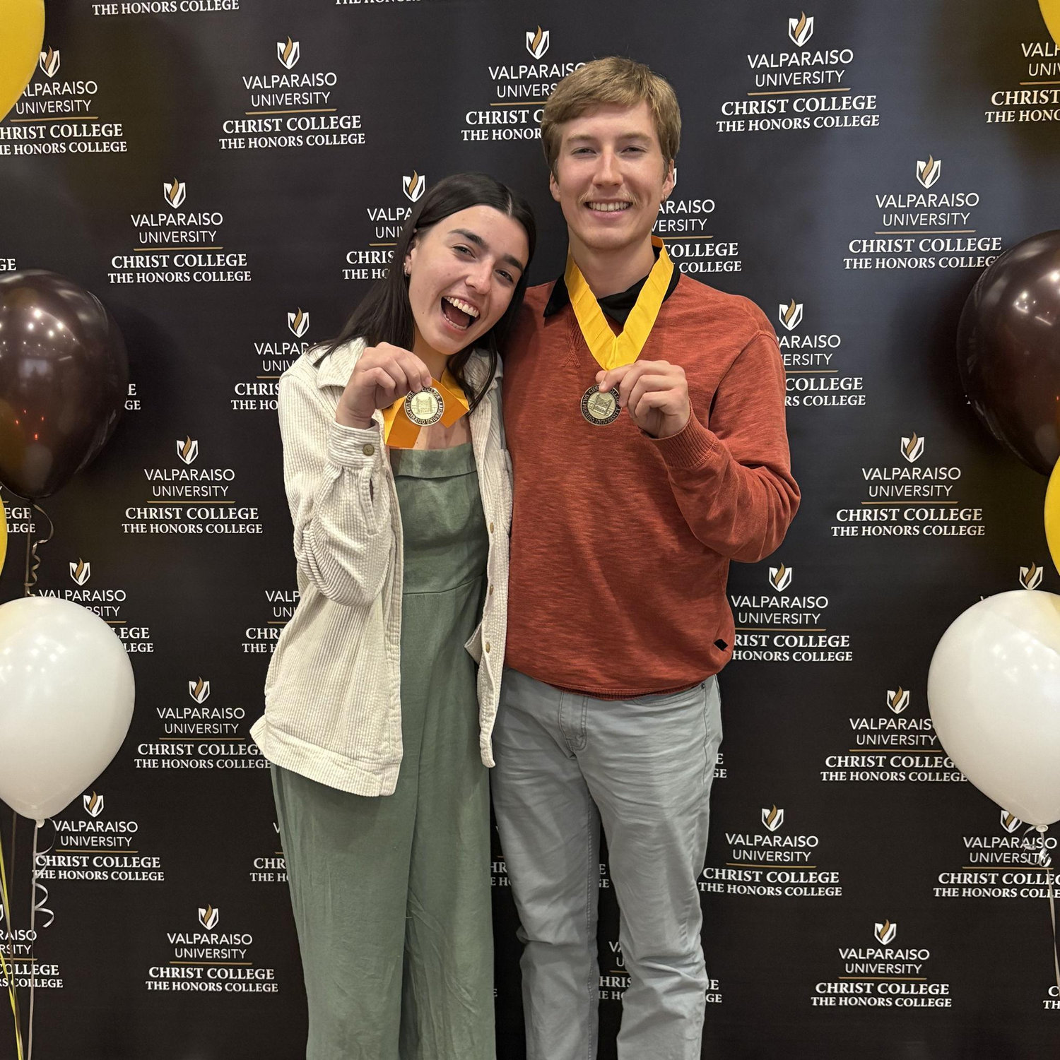 We first met each other through the Valpo Honors College. Aiden claims to remember sitting next to the most beautiful women he has ever seen, and Hannah forgot that they were even in the same class.