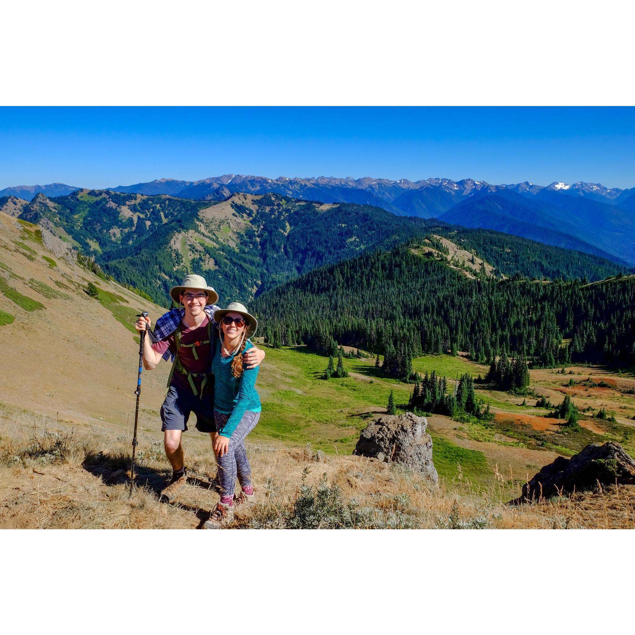 Hiking in the Olympic Mountains.