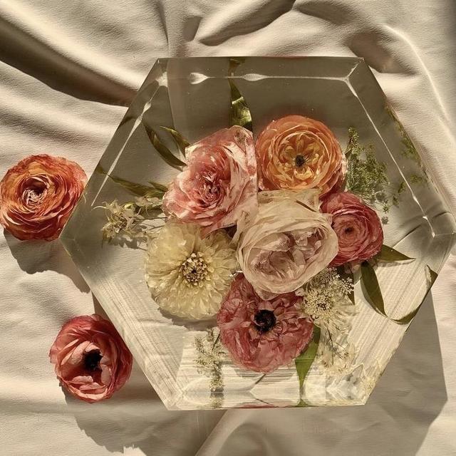 Bridal Bouquet Preservation - Resin Artwork