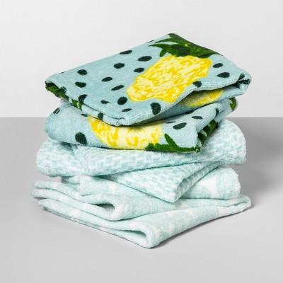 6pk Floral/Polka Dot Wash Pack Aqua - Opalhouse&#153;