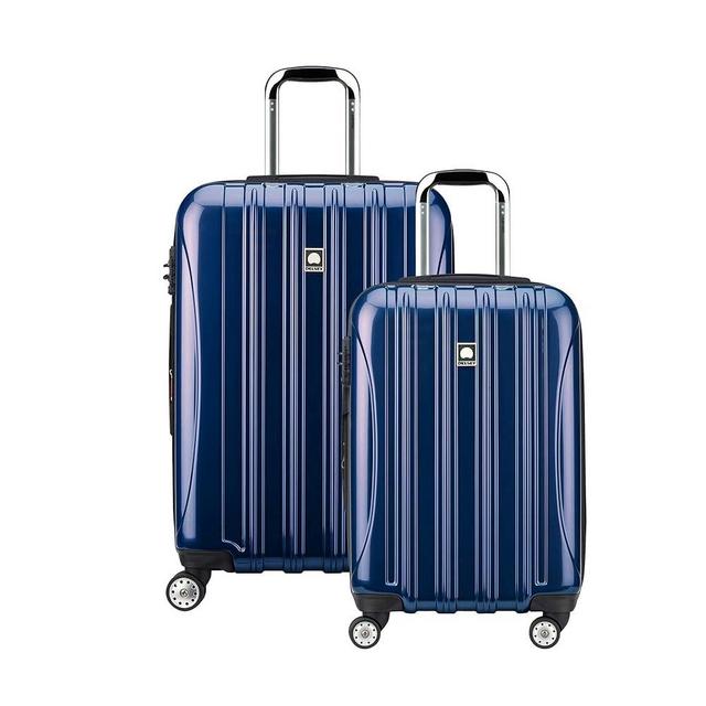 Delsey Luggage Aero 2 Piece Set (21" Carry-On & 25") (Cobalt Blue)