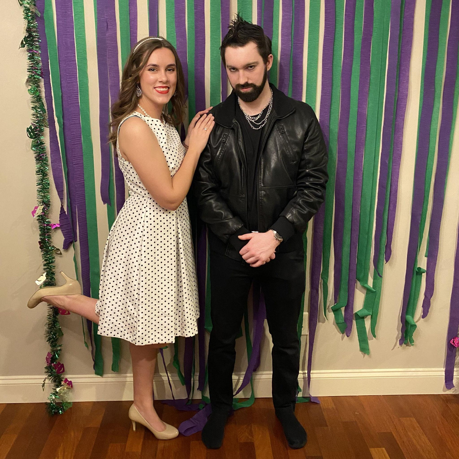 Attending a Mardi Gras murder mystery party on March 12th, 2022.