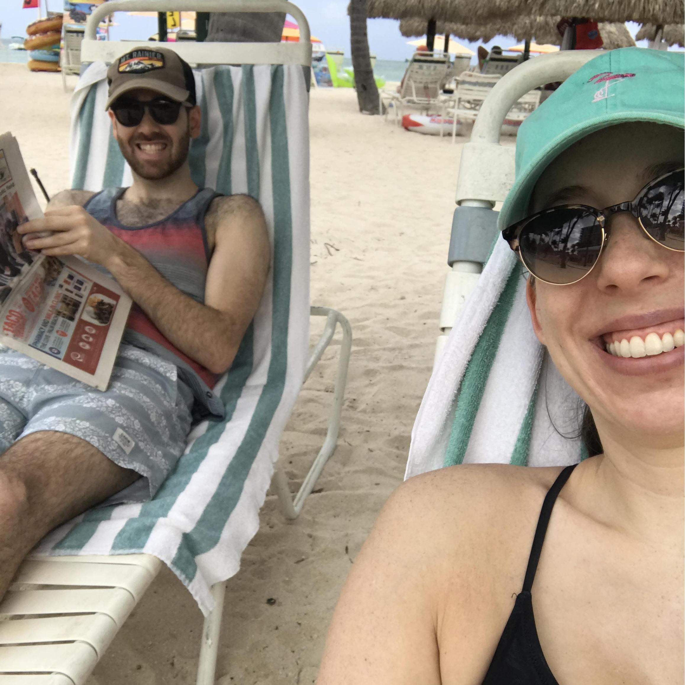Lounging in Aruba