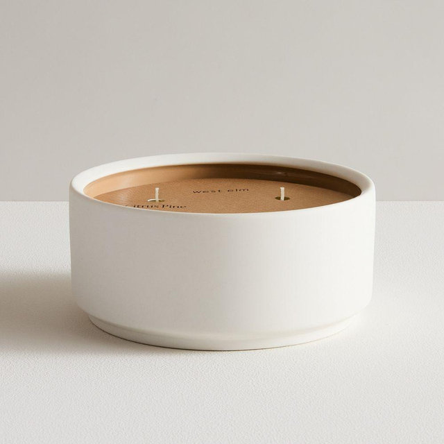 Everyday Homescent Filled Candles Triple Wick Yellow - Citrus Pine