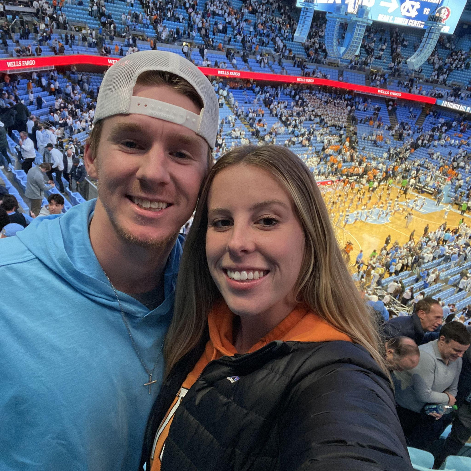 Tennessee vs UNC basketball game that made us house divided for the night!