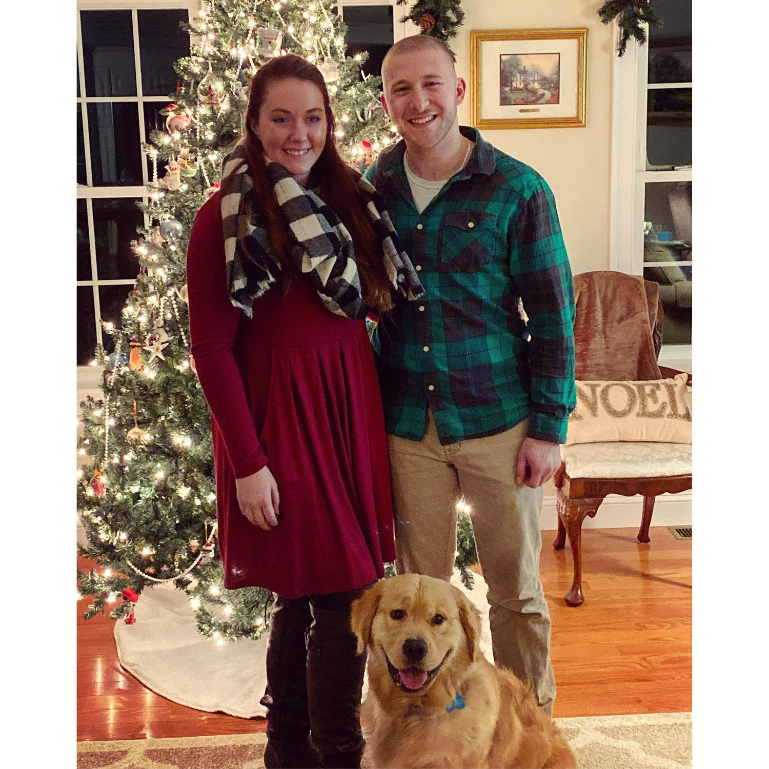 Our first Christmas together, December 2019