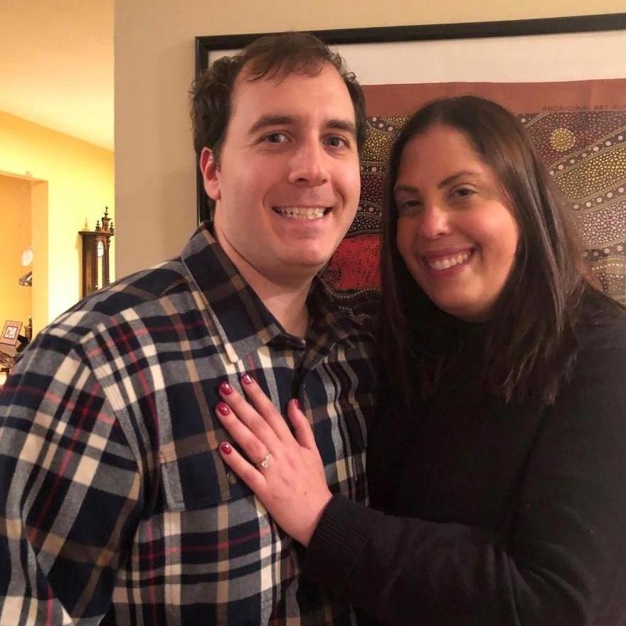 Right after engaged! Mini-Engagement Party at Kleinman House