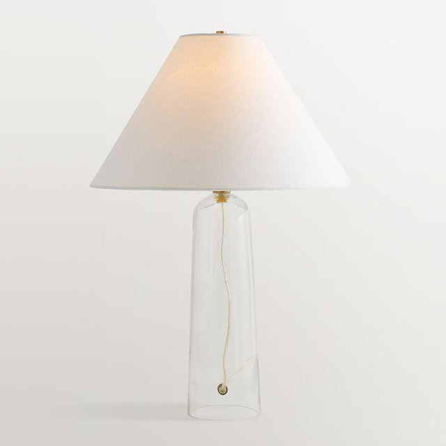 Marlo Clear Glass 26" Table Lamp, Large