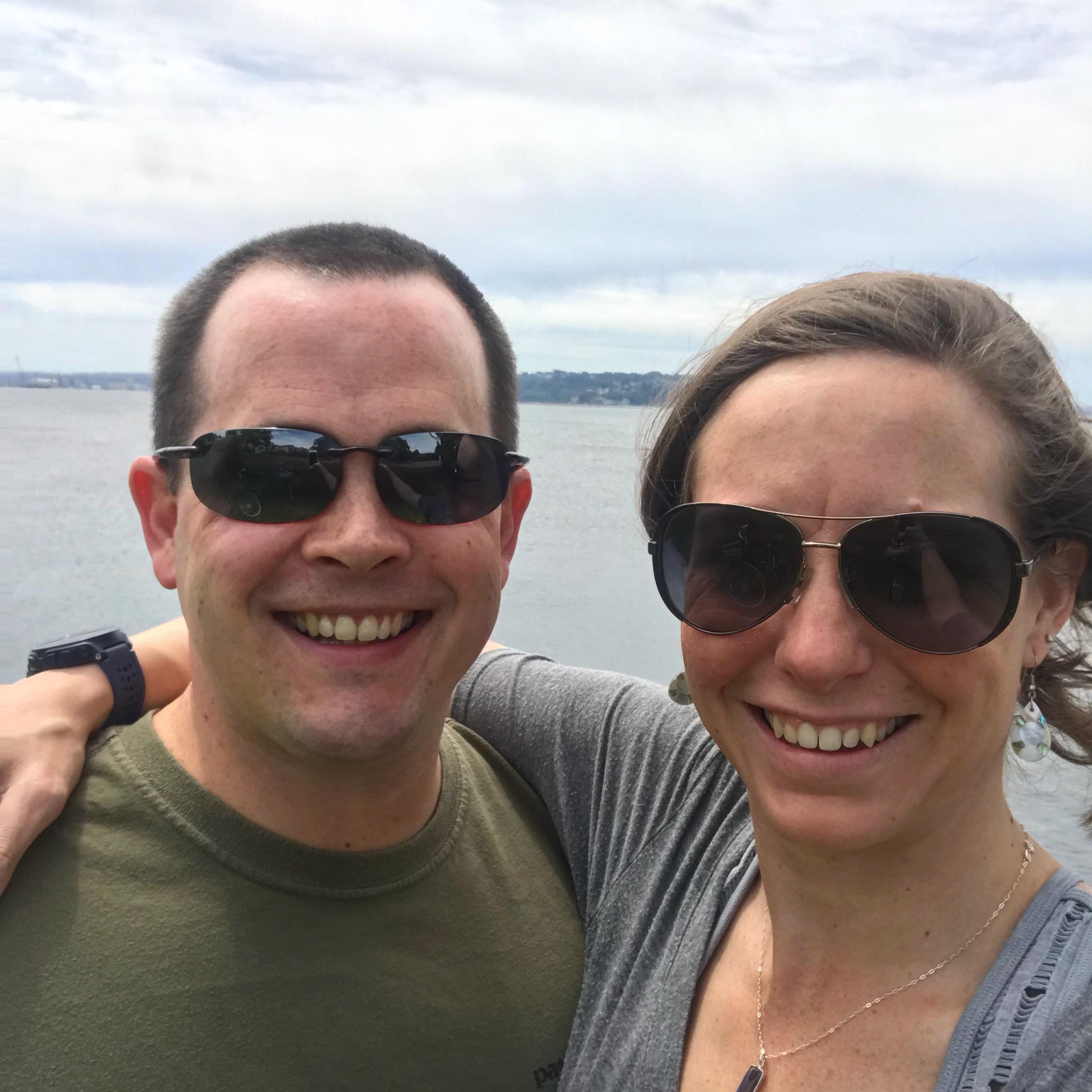 4th of July 2018 - On a bike ride along the Seattle waterfront, on our way to the Mariners game.
