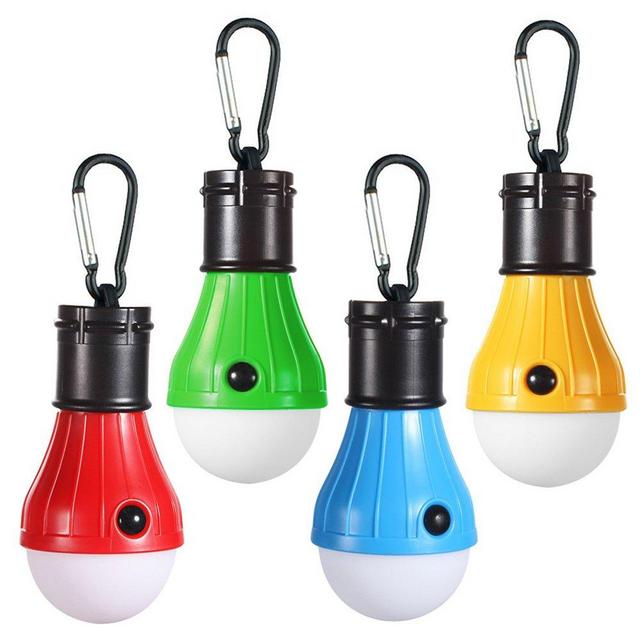 Doukey LED Camping Light [2 Pack or 4 Pack] Portable LED Tent Lantern 4 Modes for Backpacking Camping Hiking Fishing Emergency Light Battery Powered Lamp for Outdoor and Indoor
