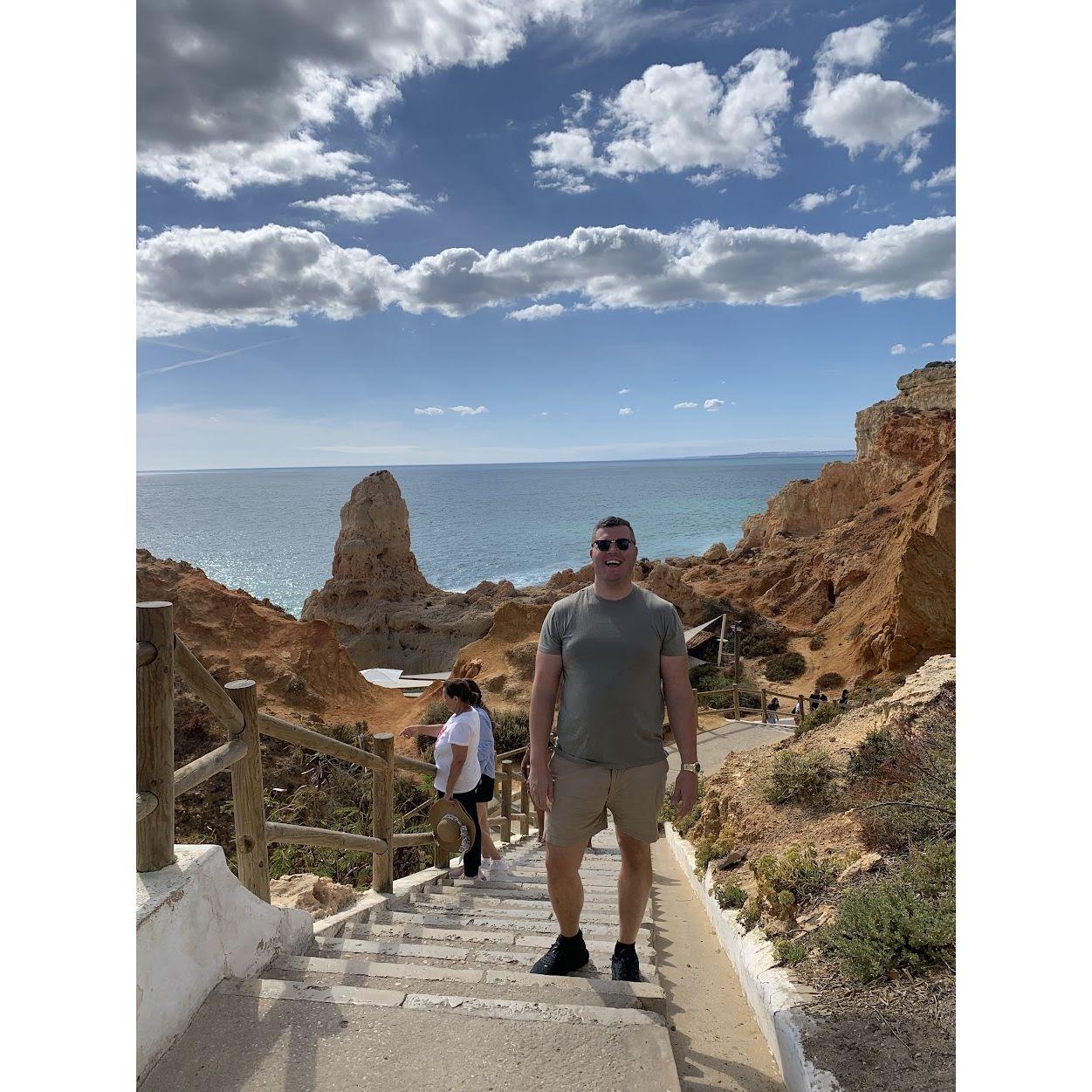 Our first trip to Europe took us to the stunning Algarve region, where we enjoyed (amongst other things) unforgettable meals inside seaside caves.