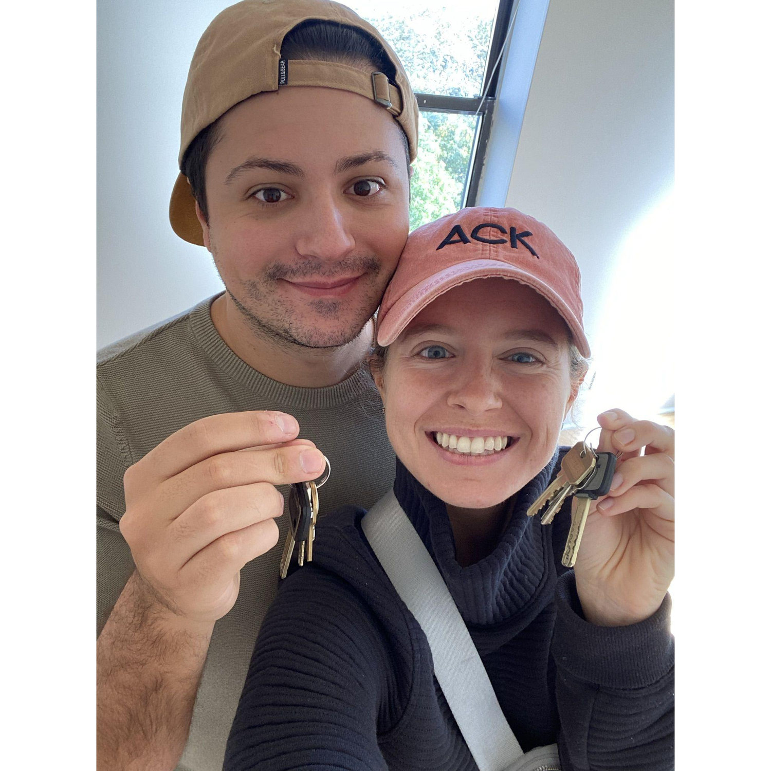 Move-in day at our first apartment together on the Upper East Side in NYC, 2021