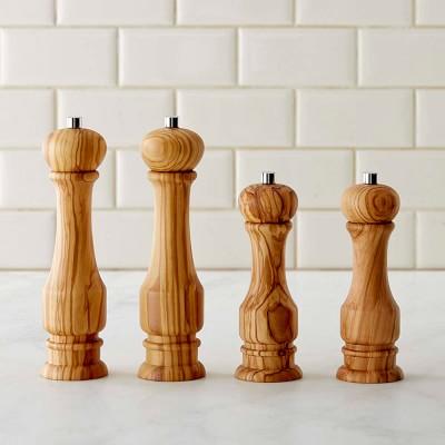 Williams Sonoma Traditional Salt & Pepper Mills, Olivewood