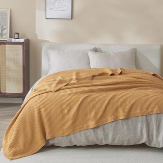 Mikala Cotton Waffle Weave Blanket