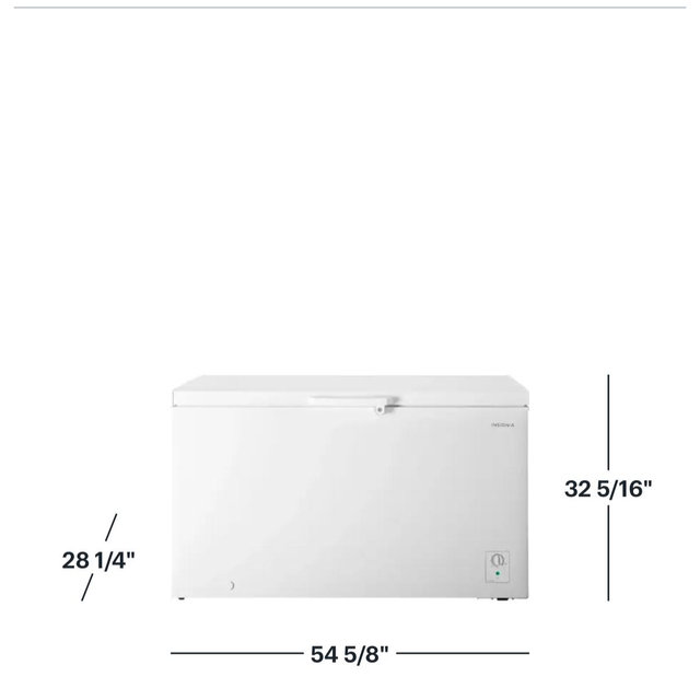 Insignia™ - 14.0 Cu. Ft. Garage-Ready Chest Freezer - White