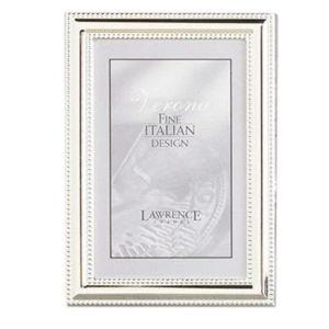 Silver Plate Frame With Double Beaded Edge 4x6"