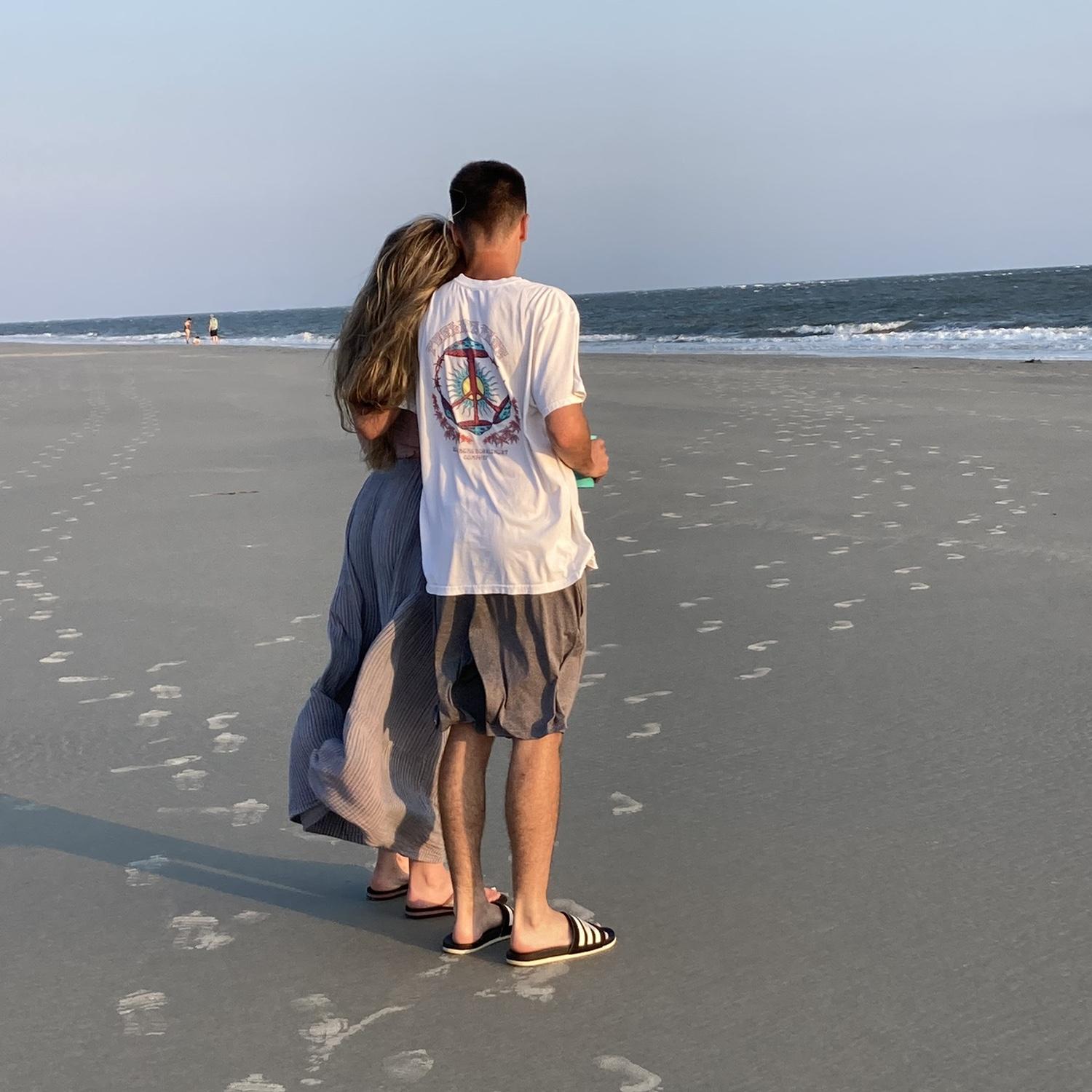On the south beach in Hilton Head