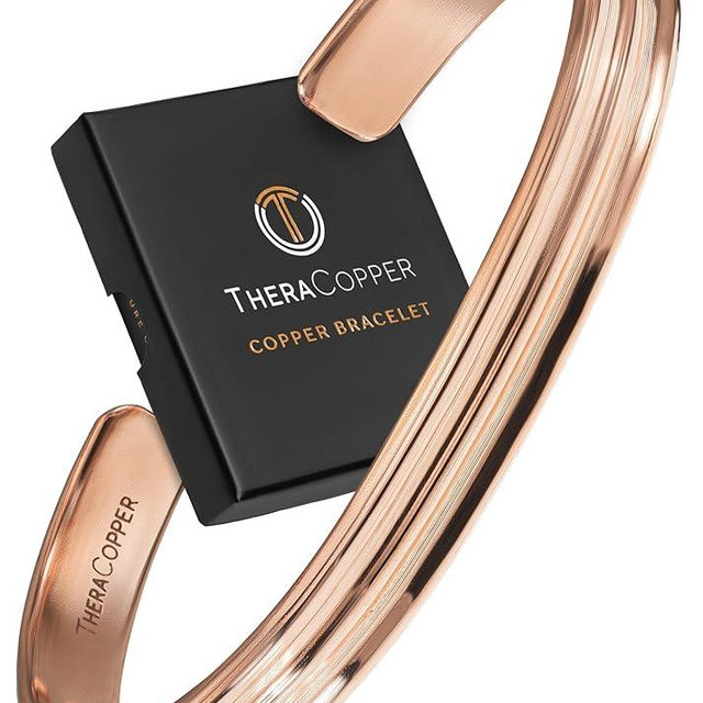 TheraCopper Copper Bracelet for Men & Women — 100% Pure Copper Bracelets — Raw, Solid & Uncoated Authentic Handmade Tibetan Bracelet Cuff Bangles