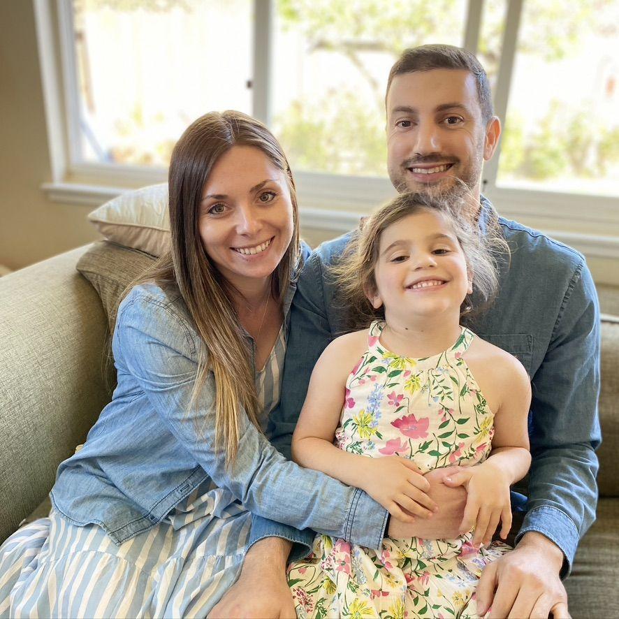 With Jake's niece, Olivia