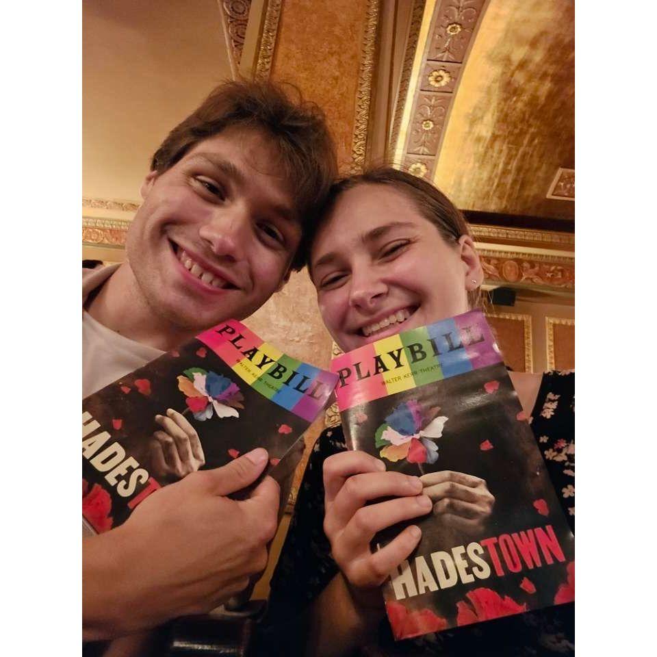 Owen and Helen in NYC seeing a broadway show together!