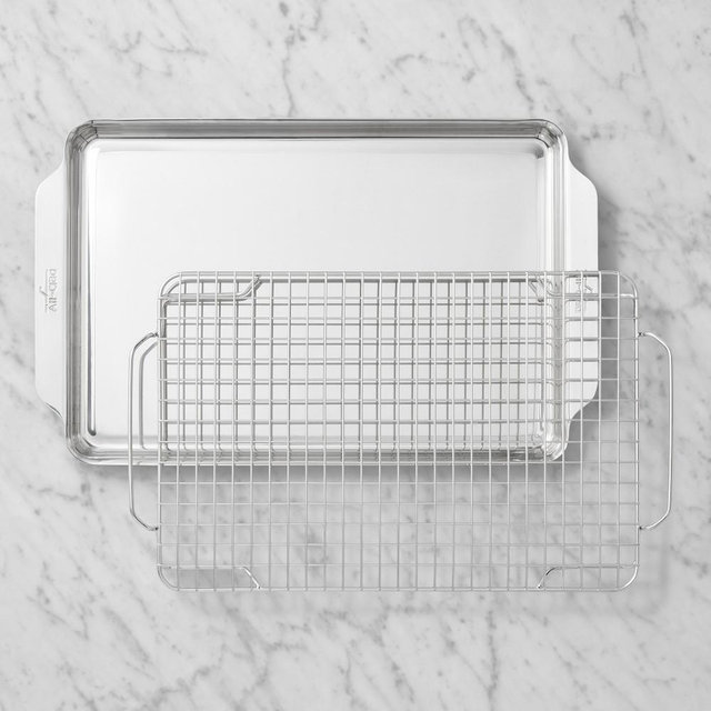 All Clad Stainless Steel Half Sheet with Cooling Rack