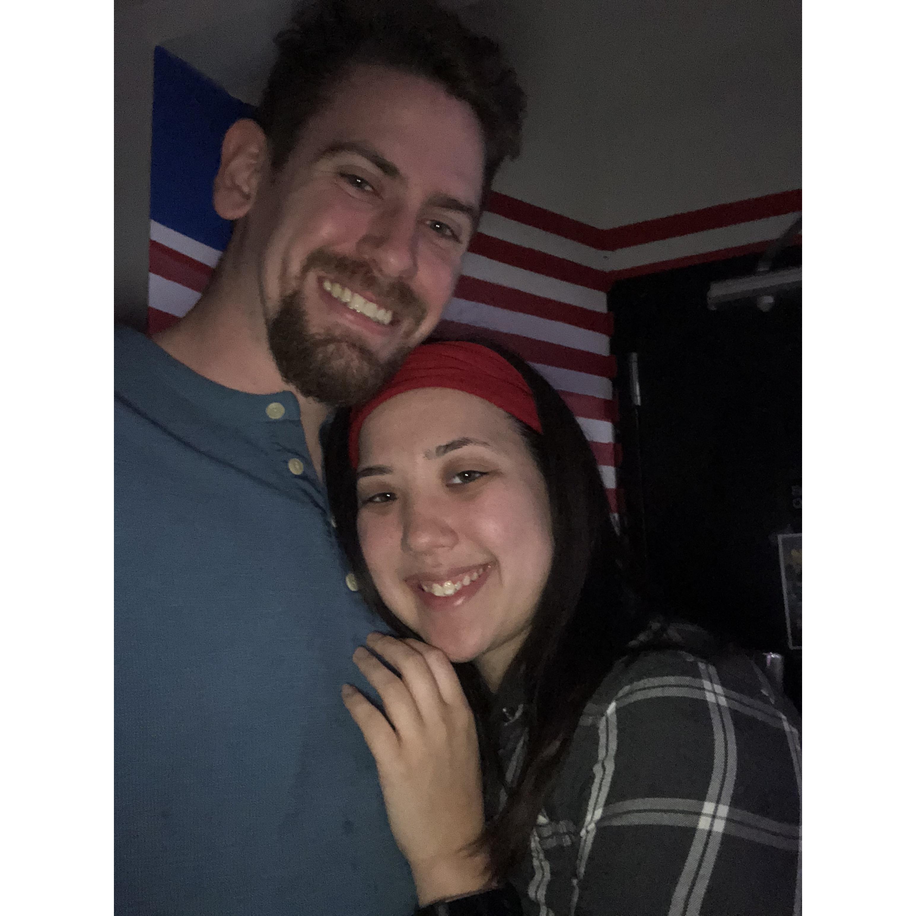 The first holiday that Nathan and Faith spent together was New Year's Eve 2019.