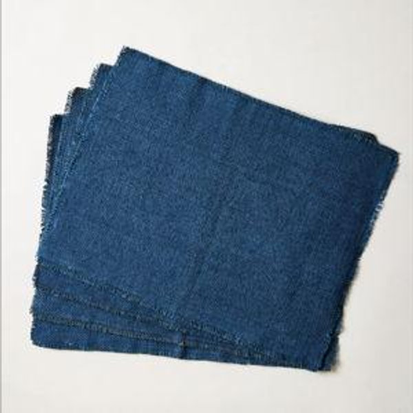 Indigo Woven Placemats - Set of 4