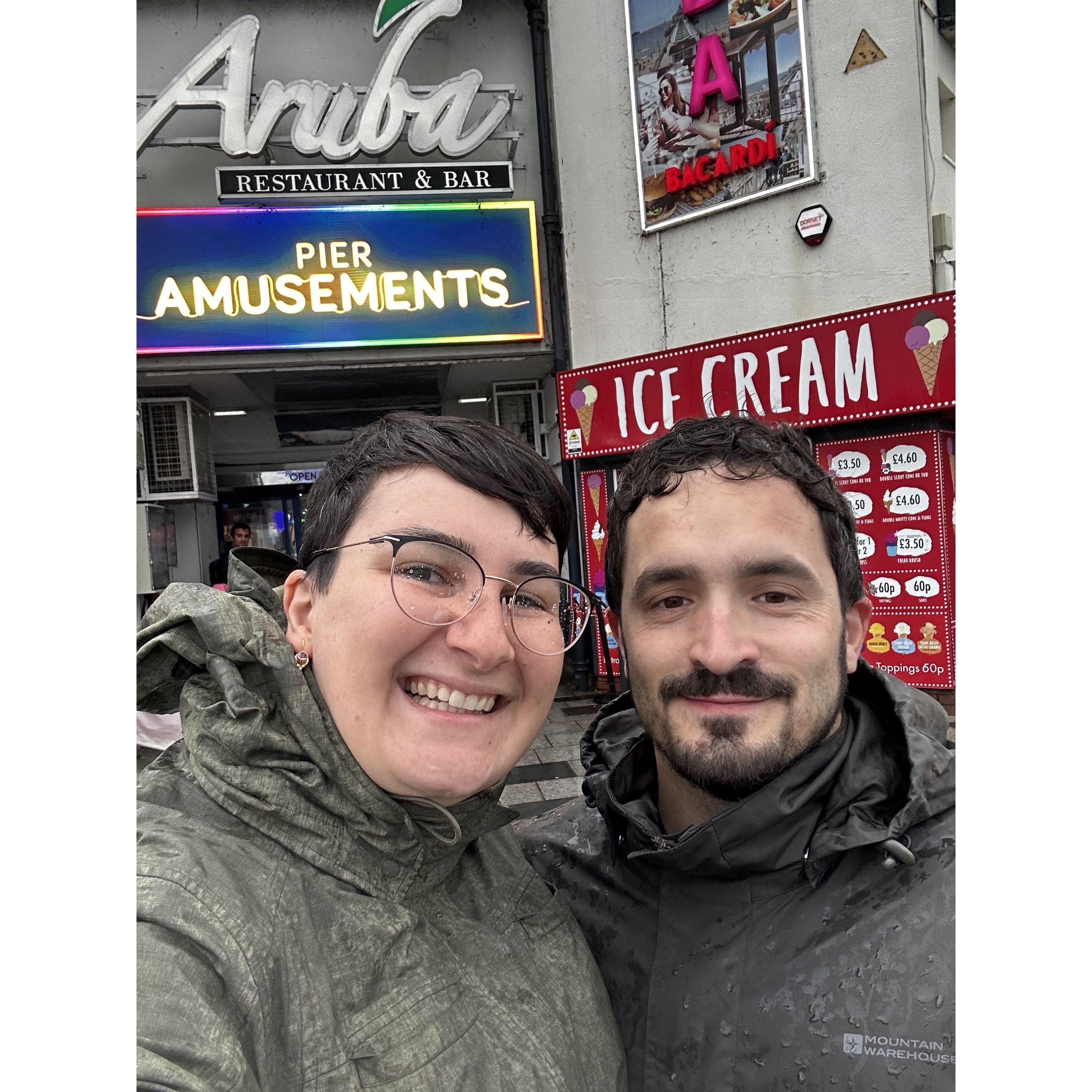 We still had fun even though it was a very wet day.