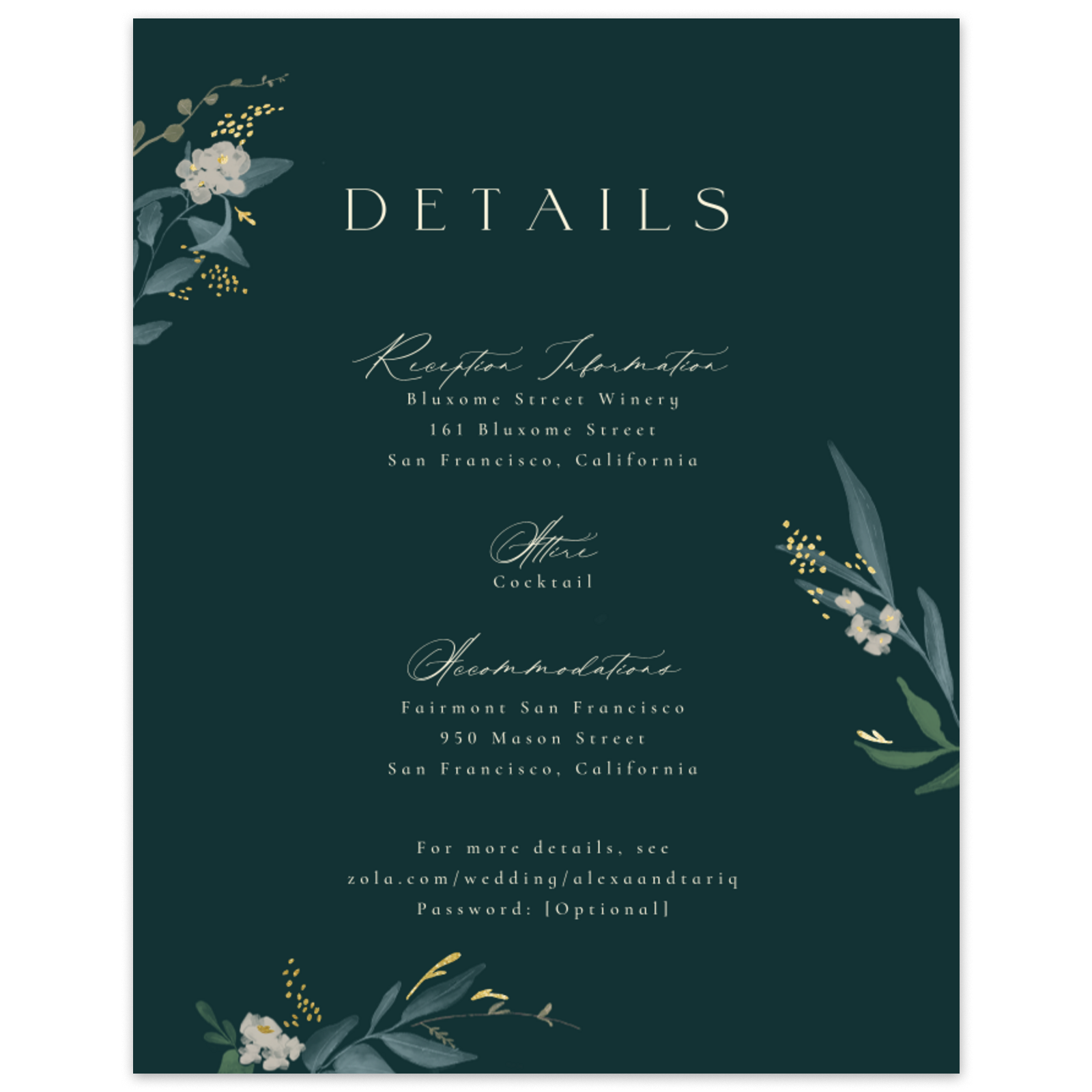 Pemberton | Peach Blush | Zola Wedding Enclosure Cards