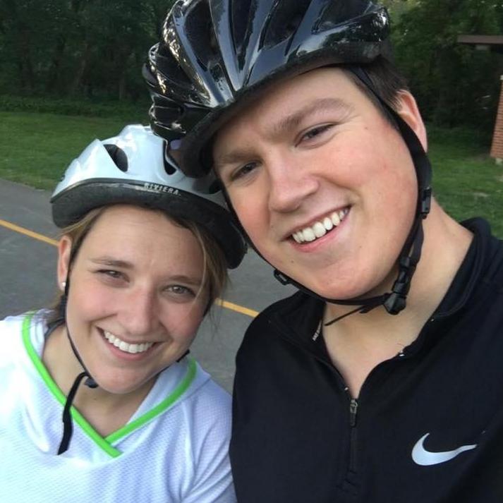 Riding our bikes after work (June 2017)