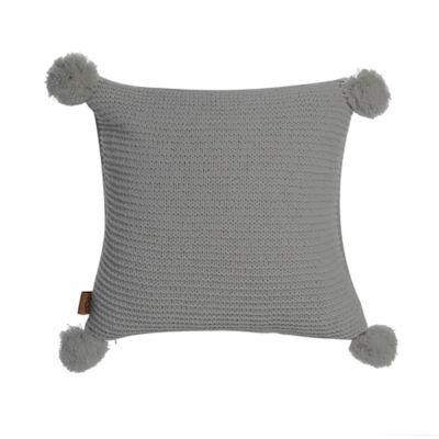 UGG® Cameron Chenille Knit Square Throw Pillow in Seal