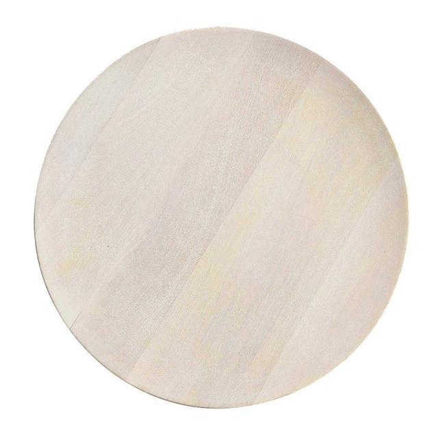 Chateau Acacia Wood Charger - White