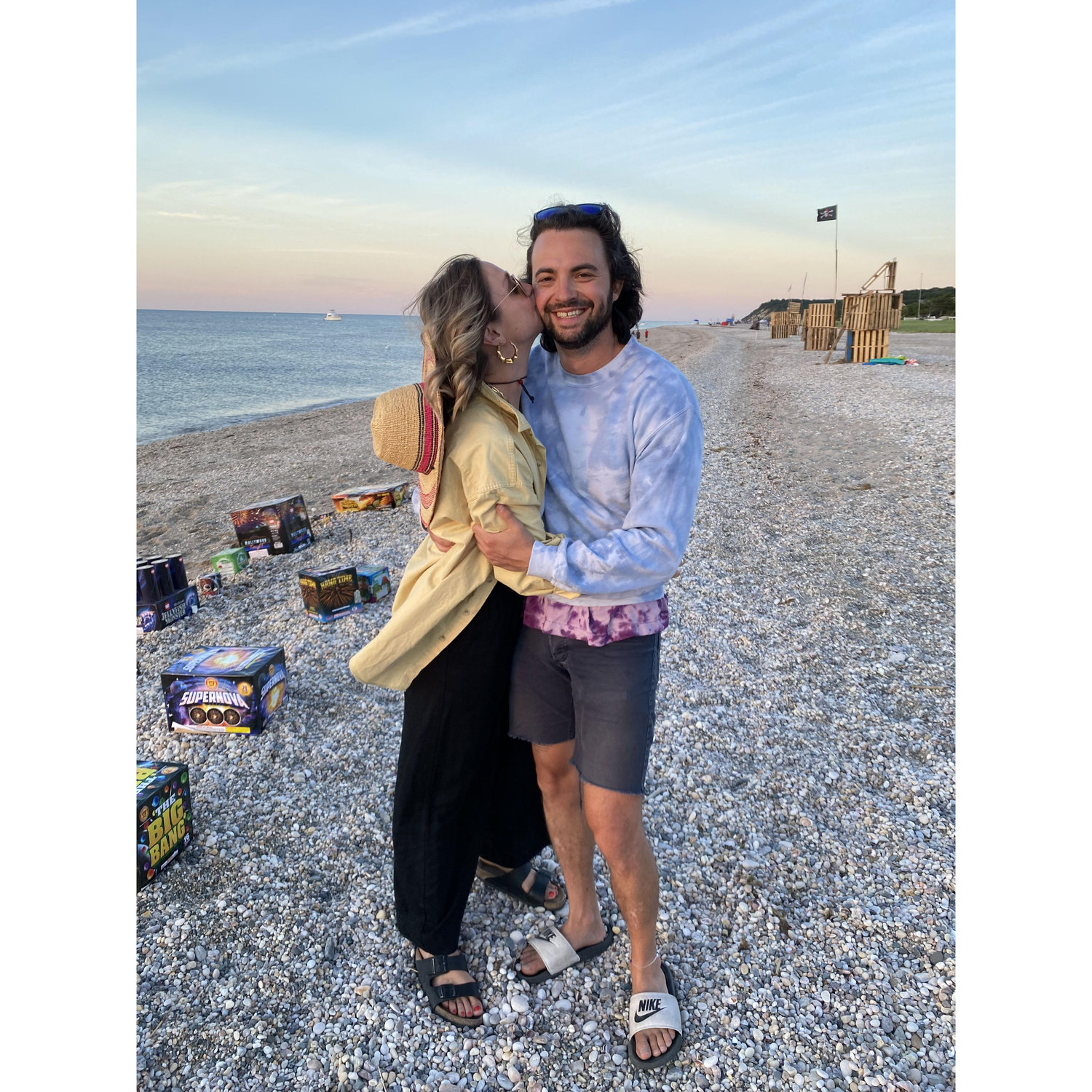 On the beach in Long Island for 4th of July