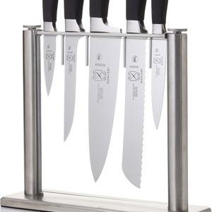 Mercer Culinary M20000 Genesis 6-Piece Forged Knife Block Set, Tempered Glass Block,Black