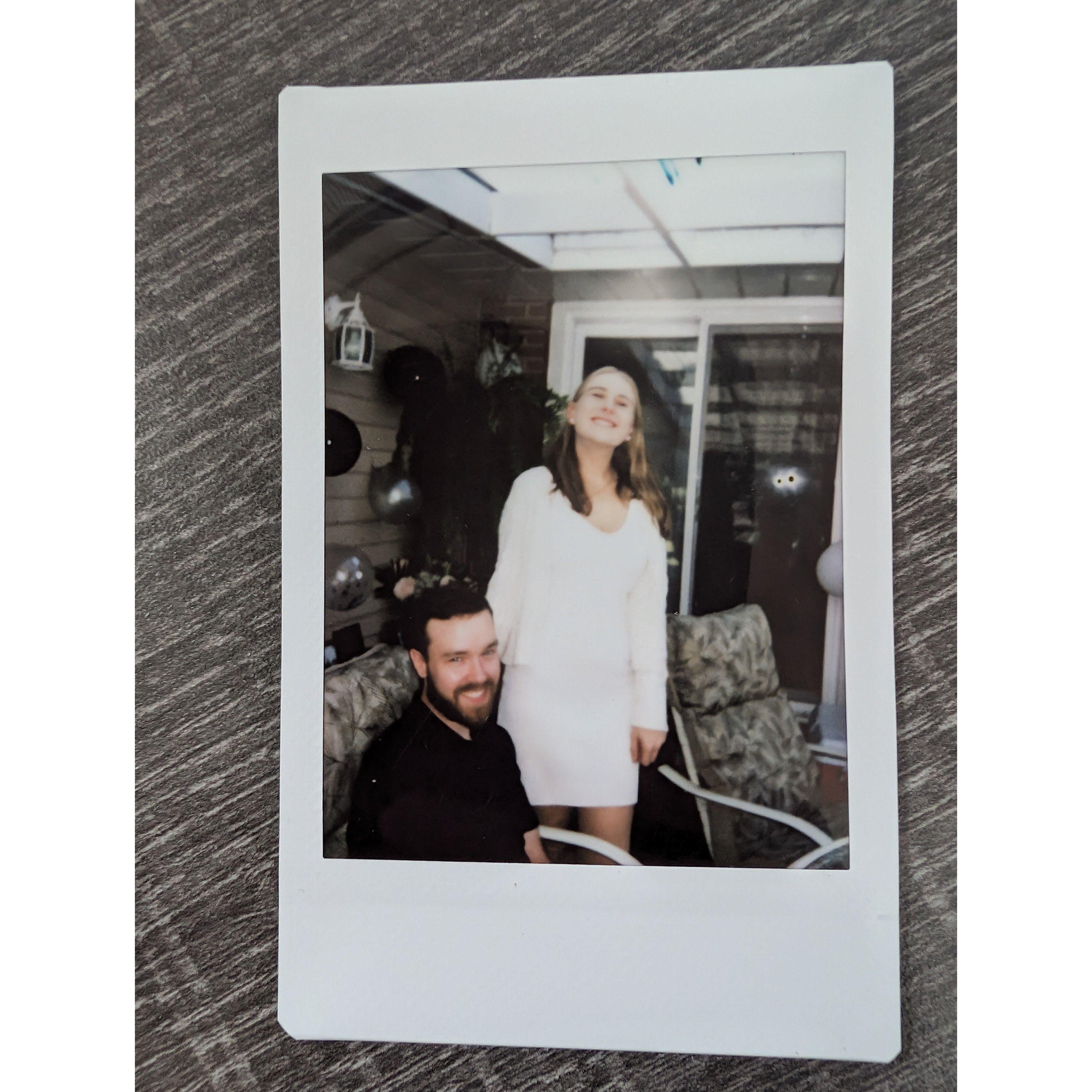 Engagement party in October 2024.