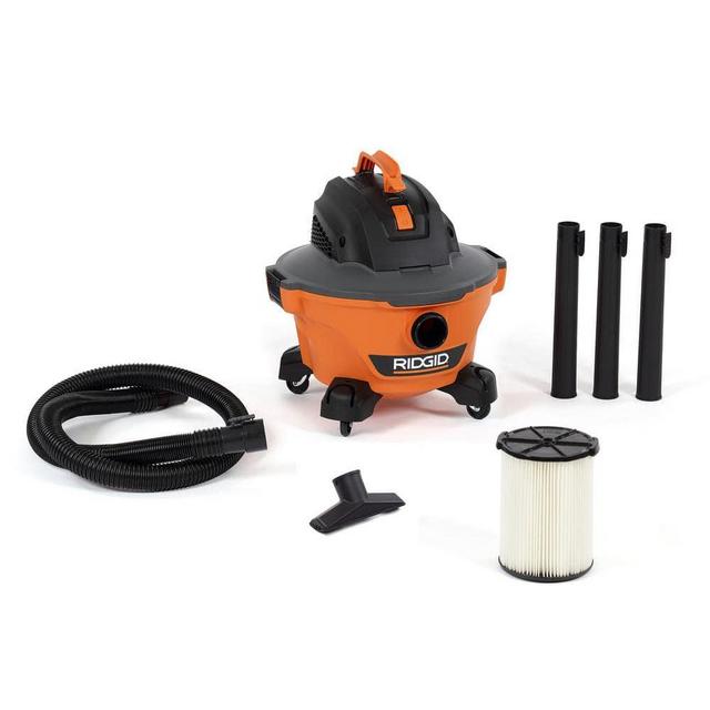 6 Gal. 3.5-Peak HP NXT Wet/Dry Shop Vacuum with Filter, Hose and Accessories