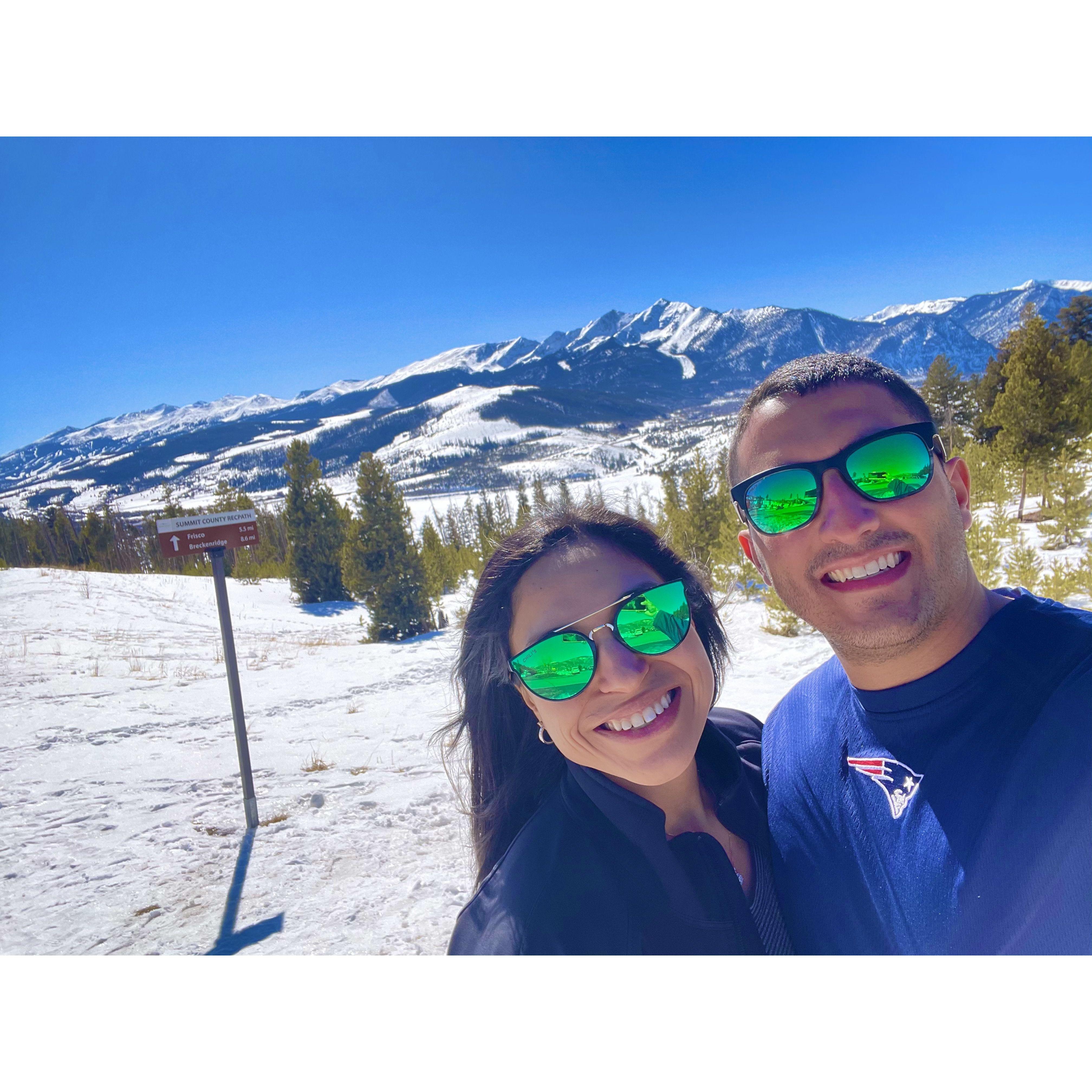 Our first vacation together to Colorado. Nuestra primera vacaciones juntos en Colorado.