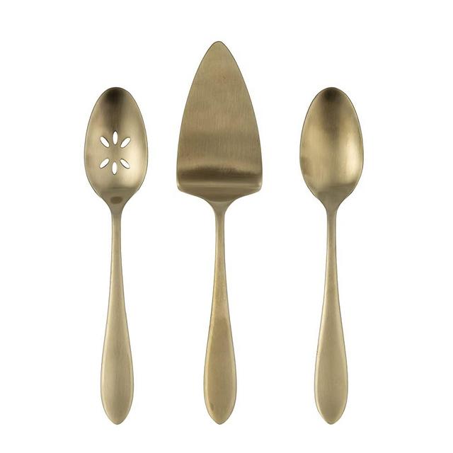 Cambridge Silversmiths Waldwick Champagne Satin 3-Piece Hostess Set