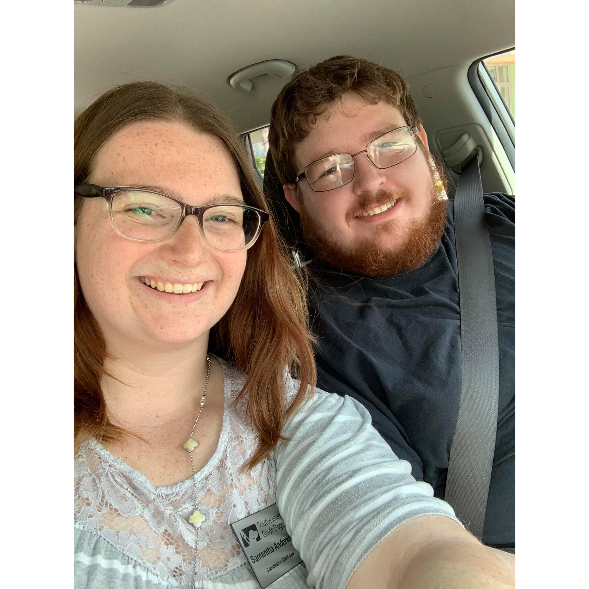 Surprise lunch date while I was at work