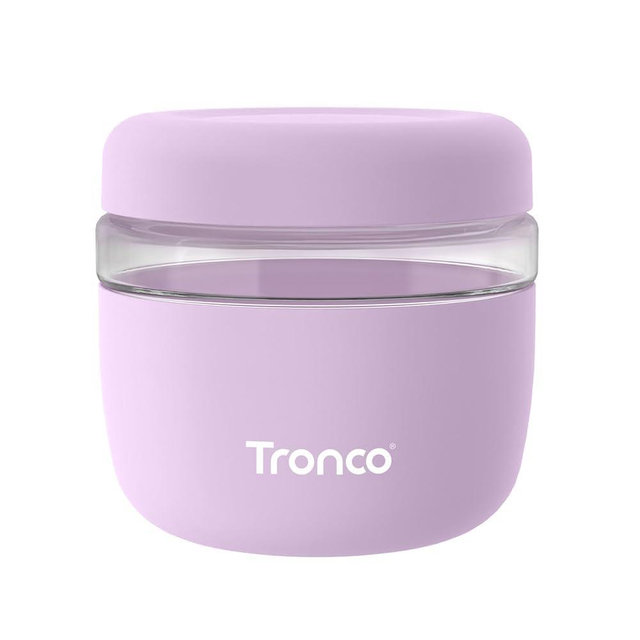 Tronco 24 oz Glass Food Storage Containers with Lids, Airtight, Leak & Spill Proof Glass Lunch Bowls for Meal Prep, Salad, Yogurt, Soup & Stew, Microwave & Dishwasher Safe, BPA-Free, Set of 1
