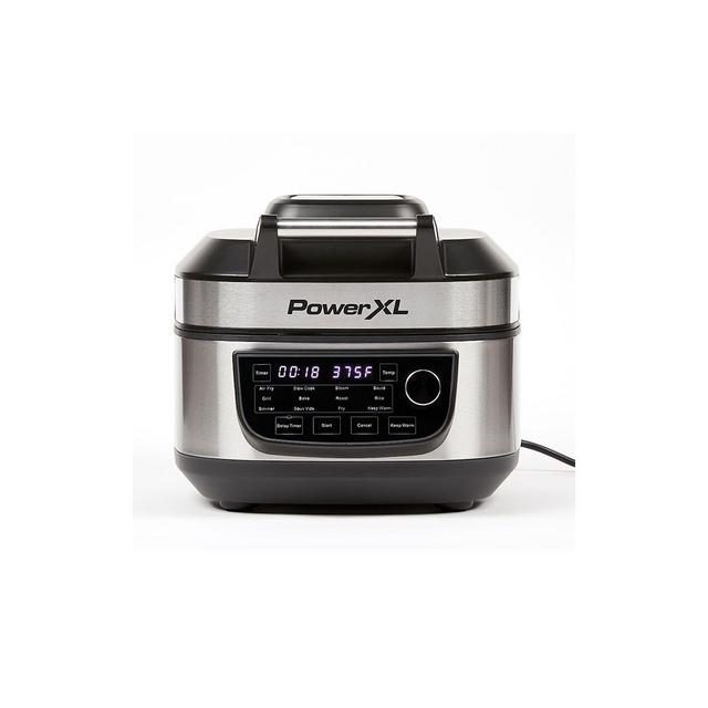PowerXL Grill Air Fryer Combo in Stainless Steel/Black