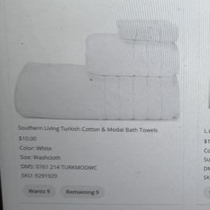 Southern Living Turkish Cotton & Modal Bath Towels/washcloths | Dillard's