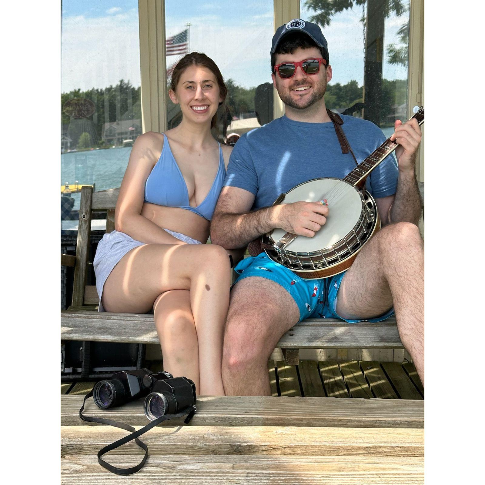 Lounging at the lake