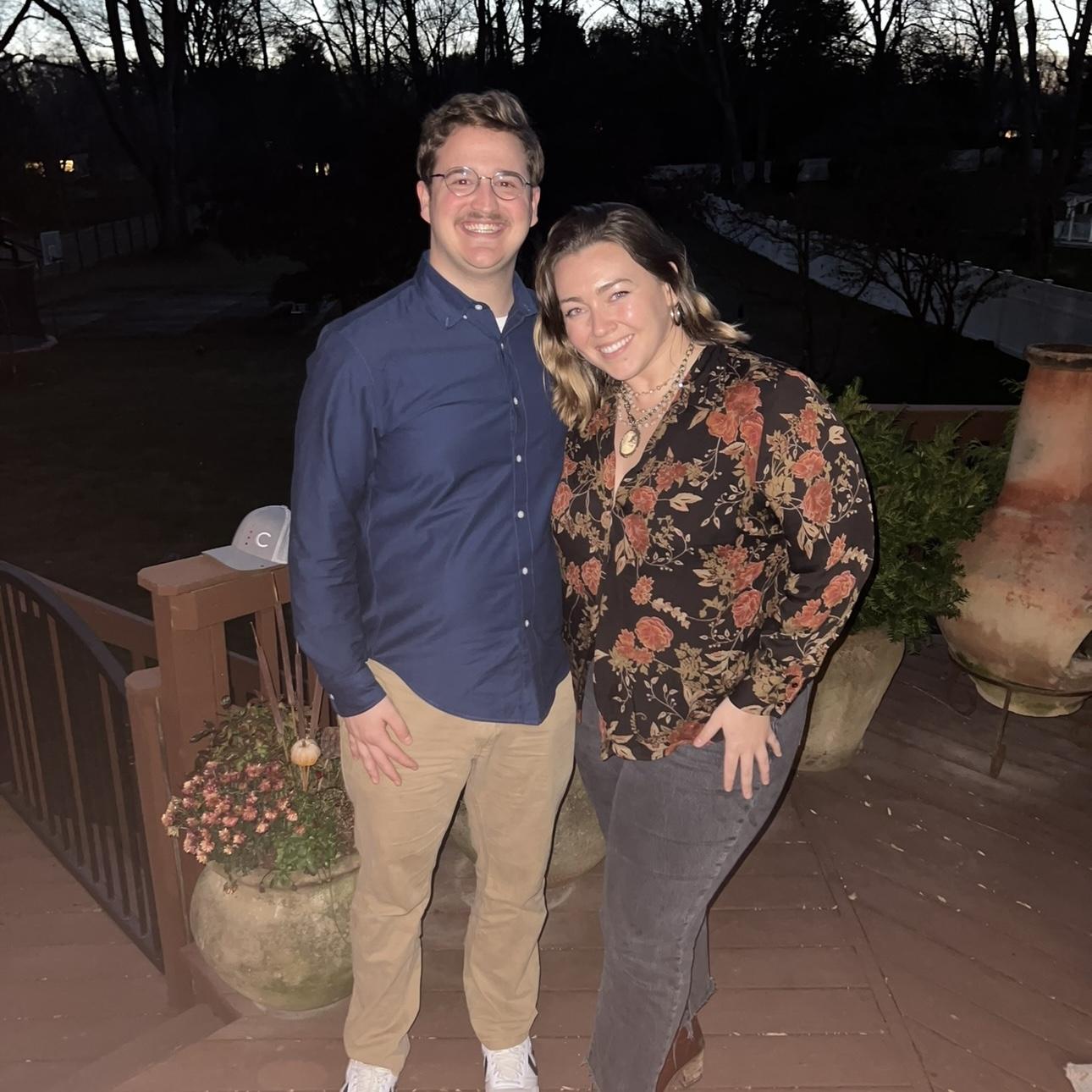 Nicks first Hann family Thanksgiving (surprised he wasn't scared away...)
