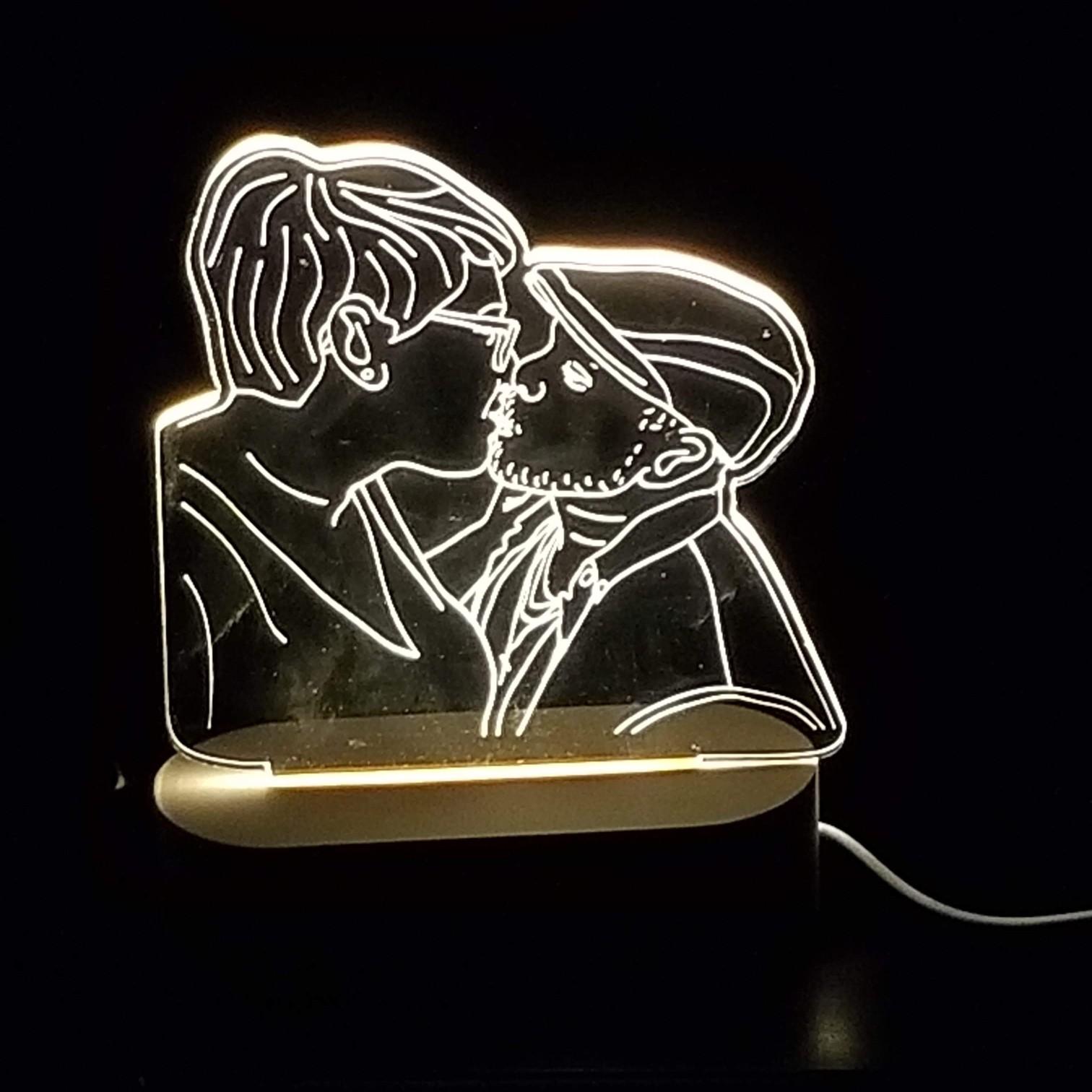 This is a customized light Teleia got me for Christmas a couple years ago. It's one of my favorite things. ❤️