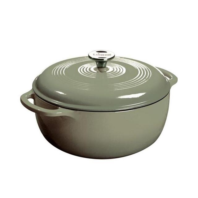 6 Quart Desert Sage Enameled Cast Iron Dutch Oven
